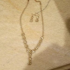 Necklace and earrings